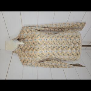 Y2K Tommy Hilfiger medium paisley snap button shirt